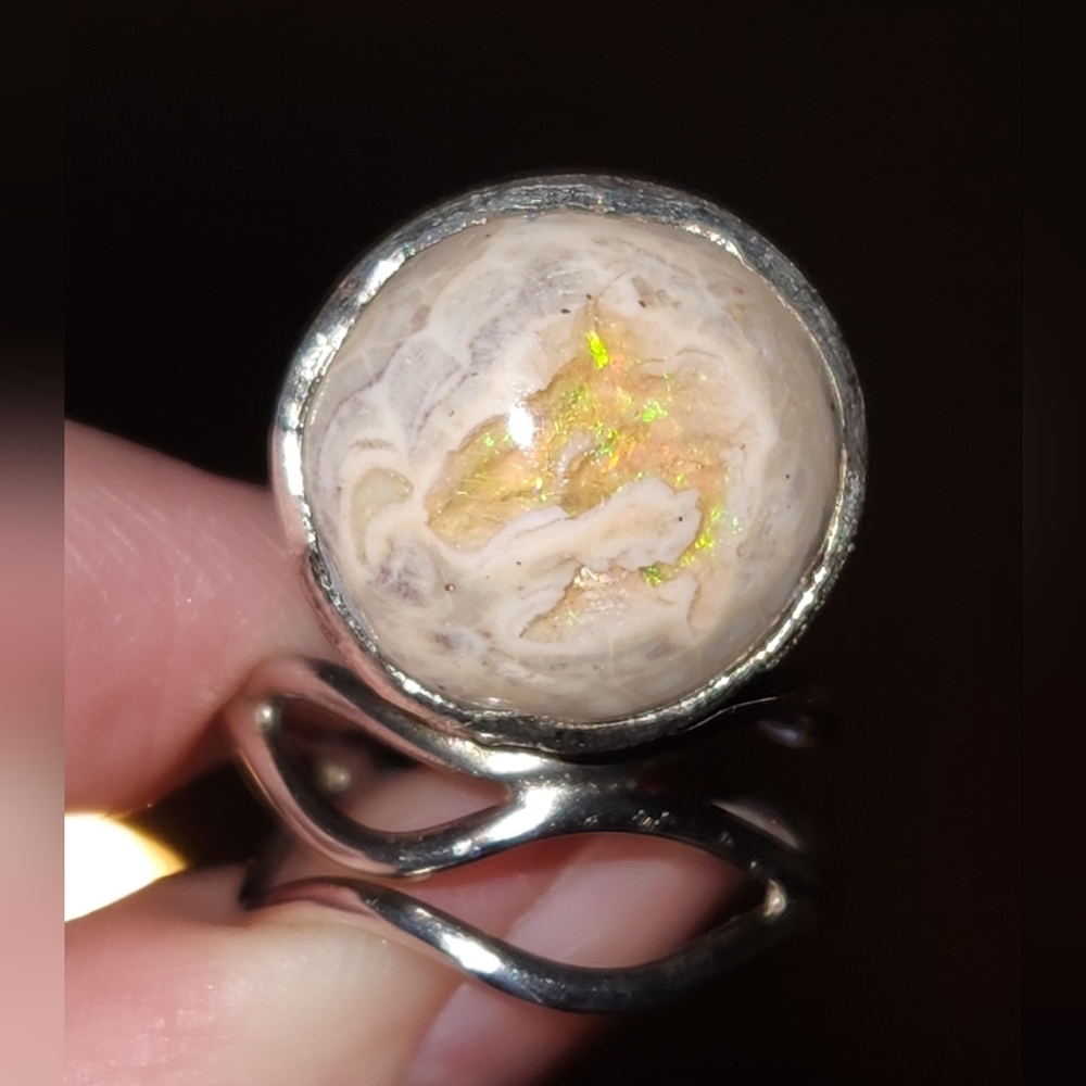 Sterling Silver Jelly Opal Ring